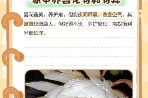 家养昙花，禁忌与讲究（昙花美丽诱人，却需谨慎养护；昙花养护小技巧，让你轻松掌握）