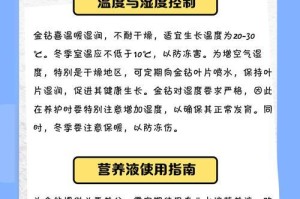 金钻怎么扦插？——探索种植金钻的技巧与方法（培育璀璨的金钻，从扦插开始）