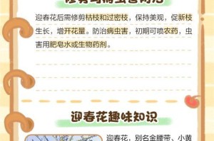室内迎春花的养护指南（打造温馨家居的明亮绽放）